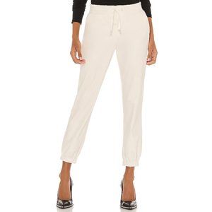NWT n:PHILANTHROPY Scarlett Leather Jogger, Cream, XS